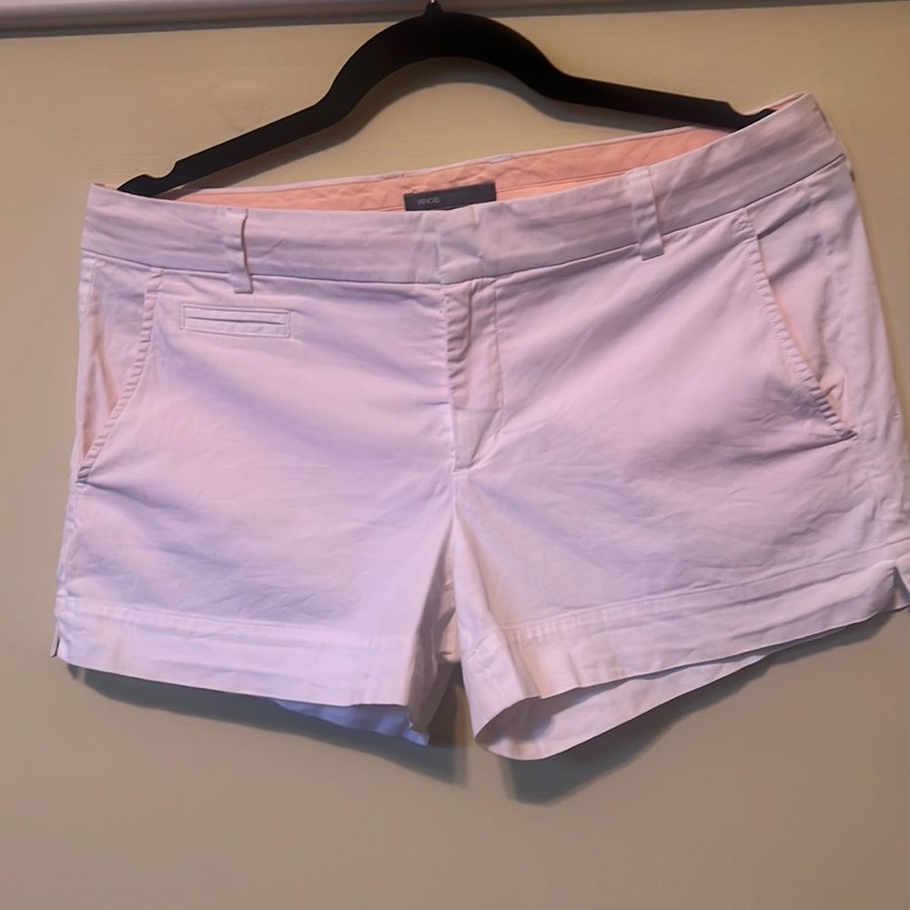 Vince Cotton/Spandex shorts, white, 8